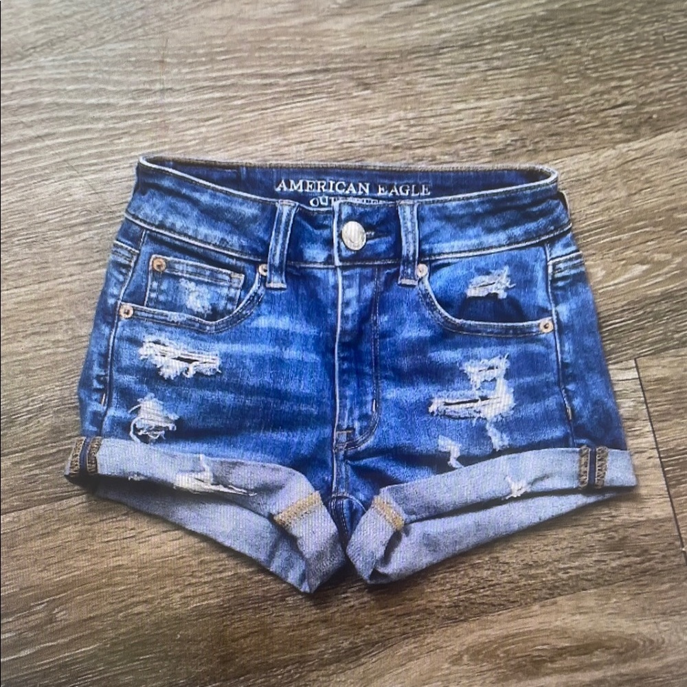 American Eagle Outfitters Blue Denim Shorts